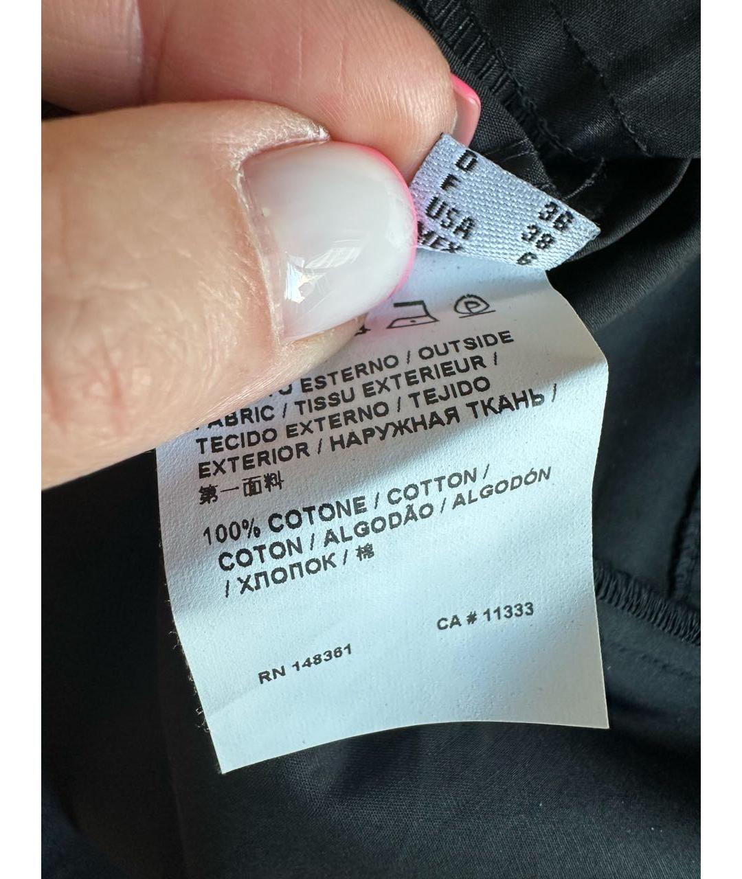 PINKO Черная хлопковая майка, фото 8