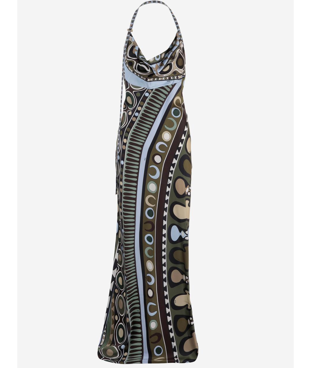EMILIO PUCCI Мульти вискозное вечернее платье, фото 1