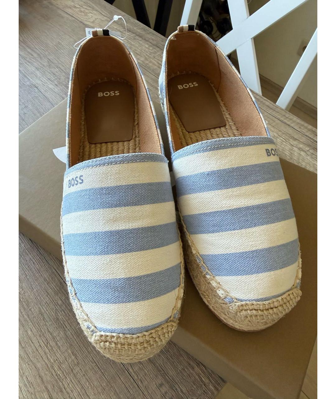 HUGO BOSS Голубые текстильные эспадрильи, фото 2