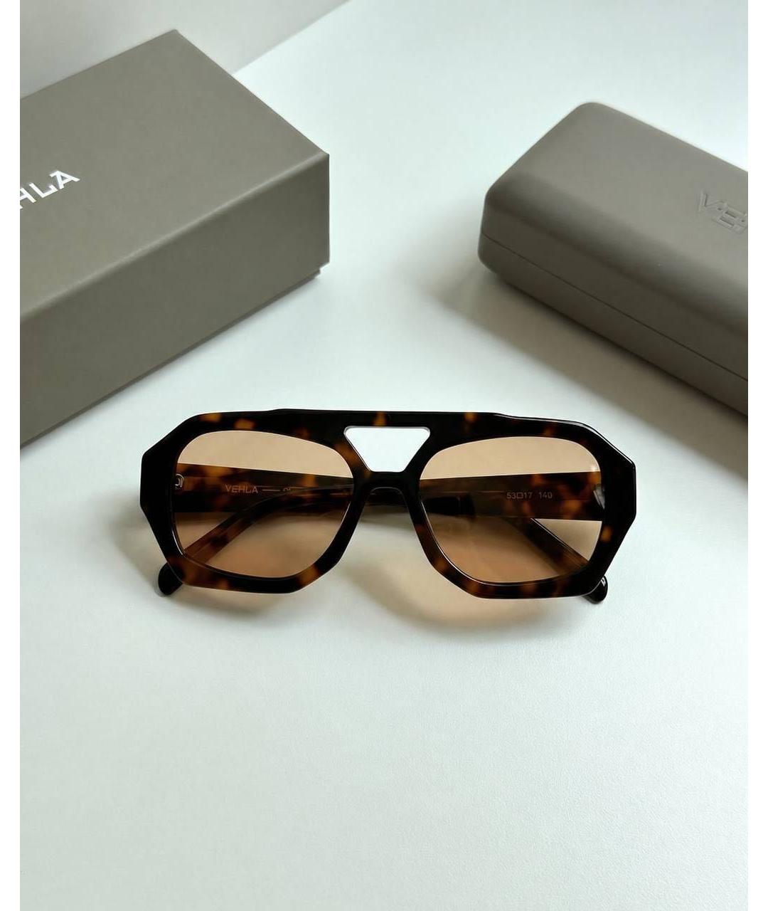 Vehla Коричневые пластиковые солнцезащитные очки, фото 5