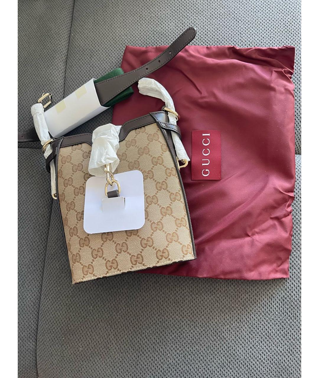 GUCCI Коричневая сумка через плечо, фото 3