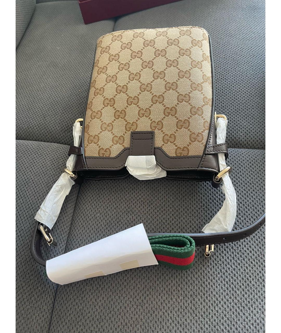 GUCCI Коричневая сумка через плечо, фото 4