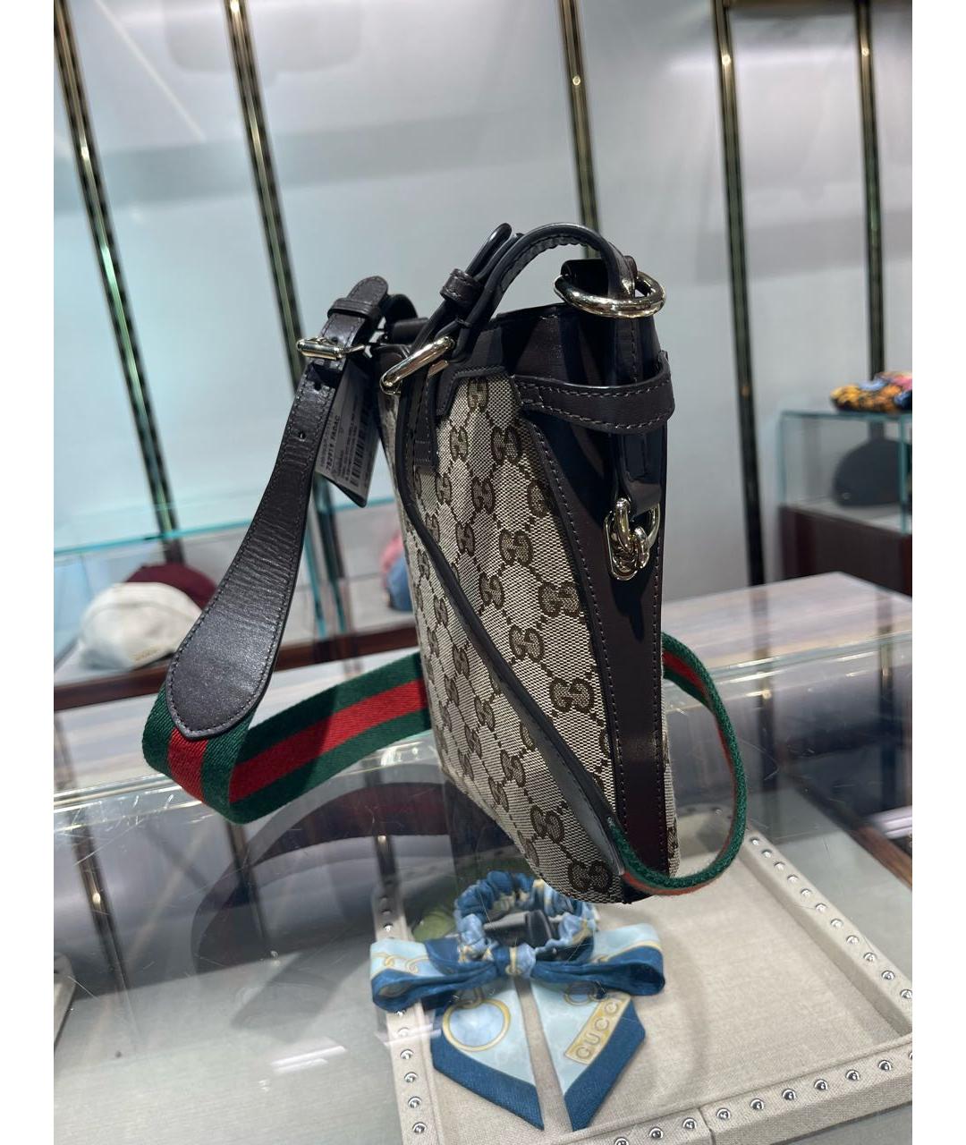 GUCCI Коричневая сумка через плечо, фото 8