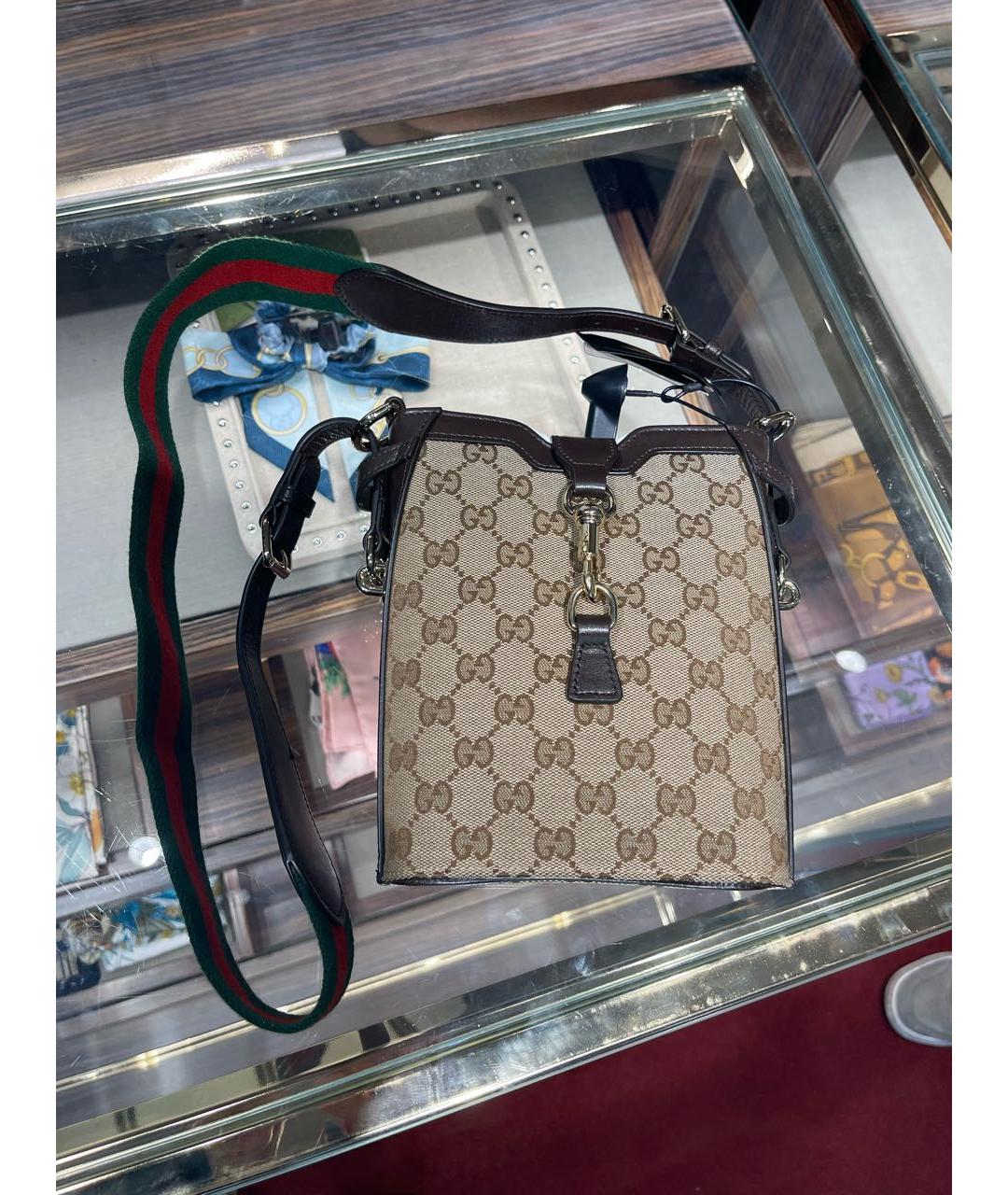 GUCCI Коричневая сумка через плечо, фото 7