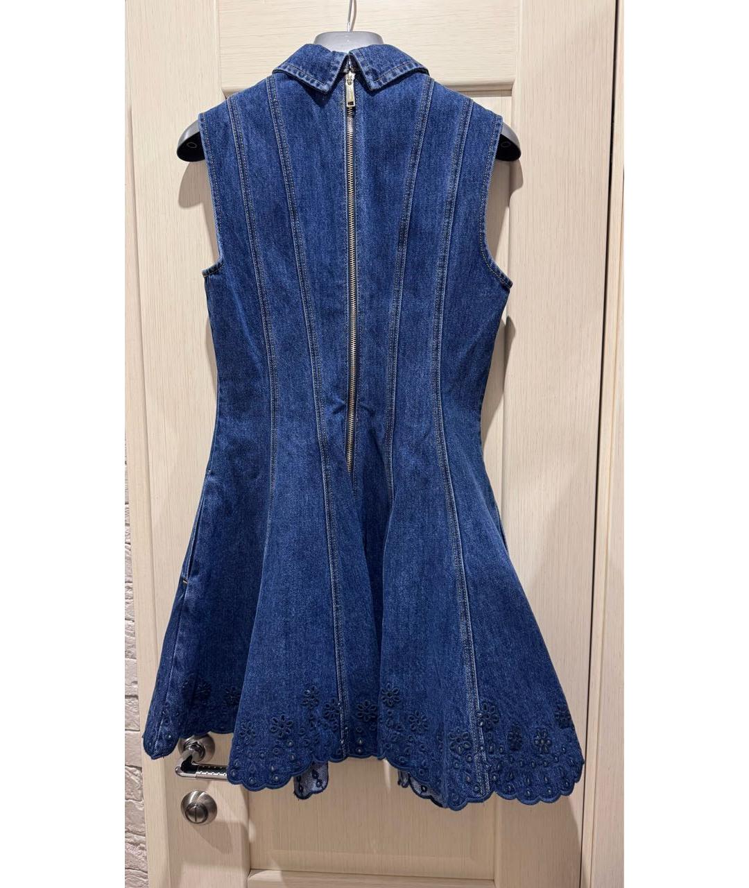 SELF-PORTRAIT Синий деним сарафан, фото 2