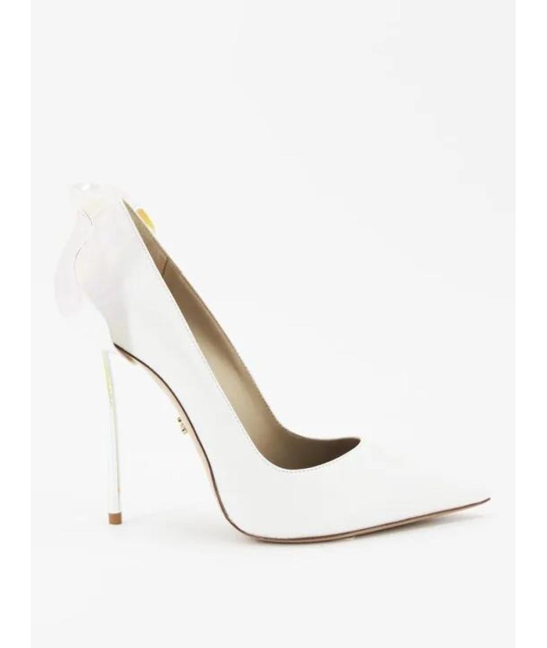 LE SILLA Белые кожаные туфли, фото 4