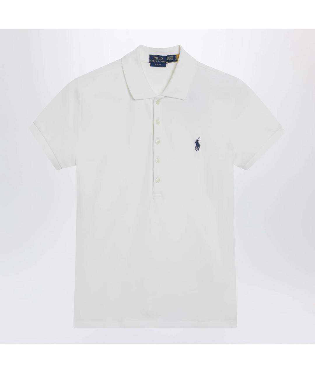 POLO RALPH LAUREN Белая хлопковая футболка, фото 3