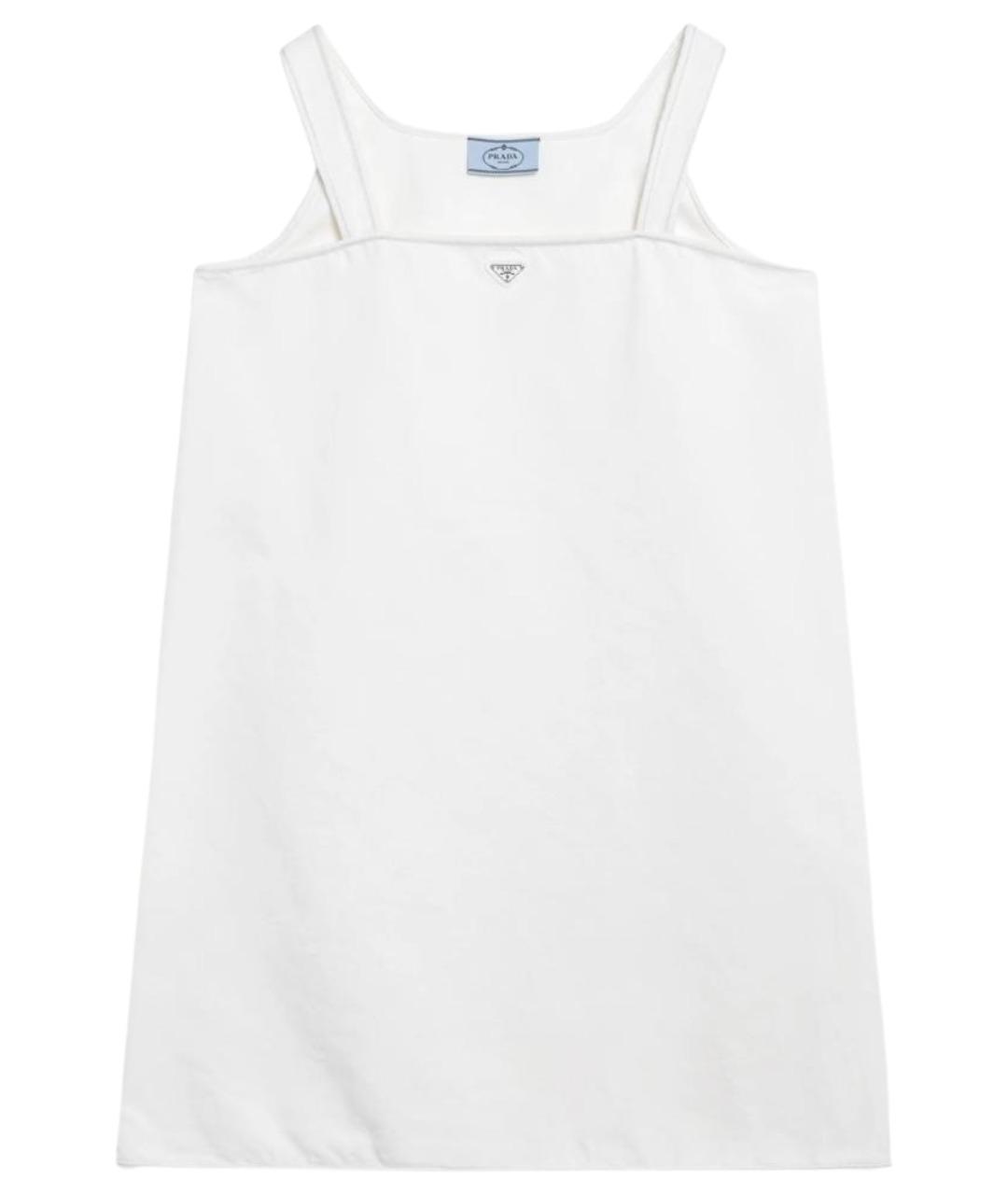 PRADA Белое хлопковое повседневное платье, фото 1