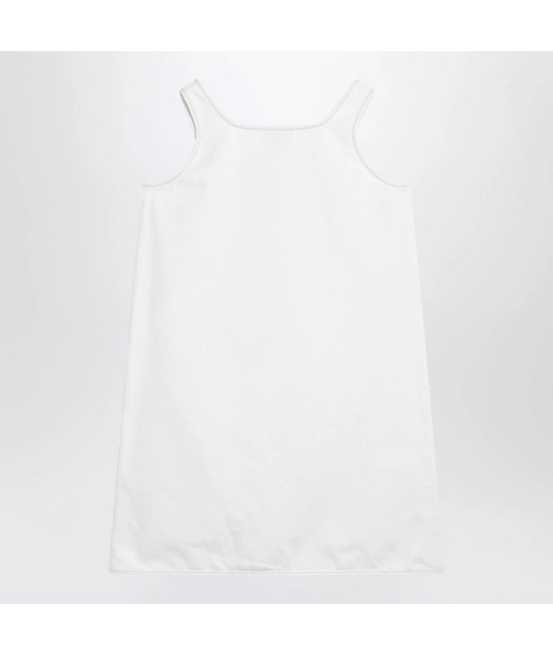 PRADA Белое хлопковое повседневное платье, фото 2