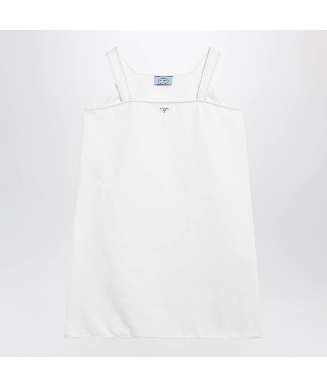 PRADA Белое хлопковое повседневное платье, фото 3