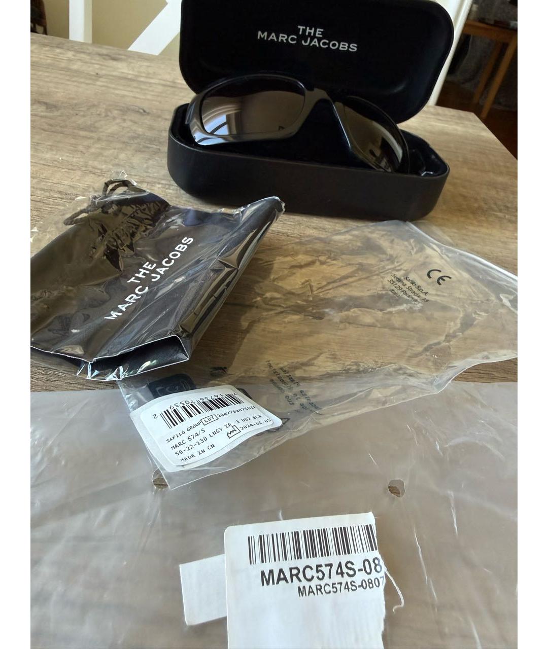 MARC JACOBS Черные пластиковые солнцезащитные очки, фото 5