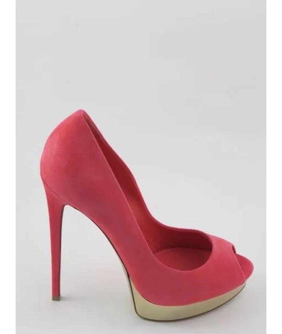 LE SILLA Розовые замшевые туфли, фото 4