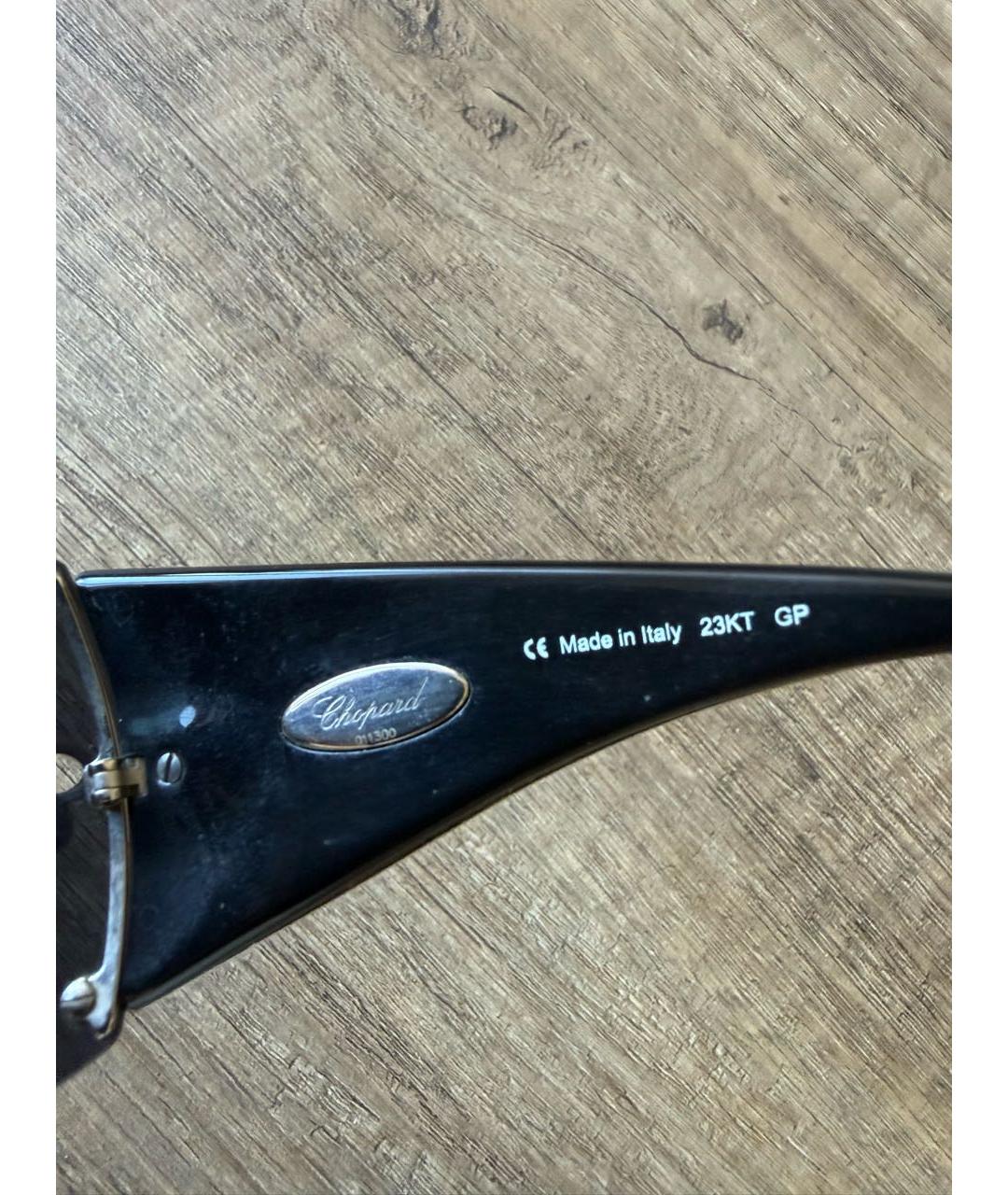 CHOPARD Черные пластиковые солнцезащитные очки, фото 6