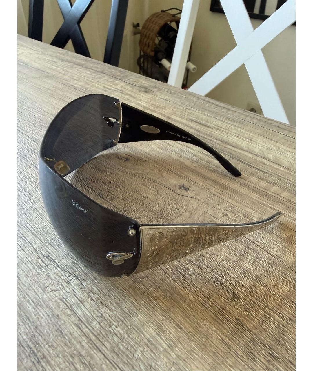 CHOPARD Черные пластиковые солнцезащитные очки, фото 4