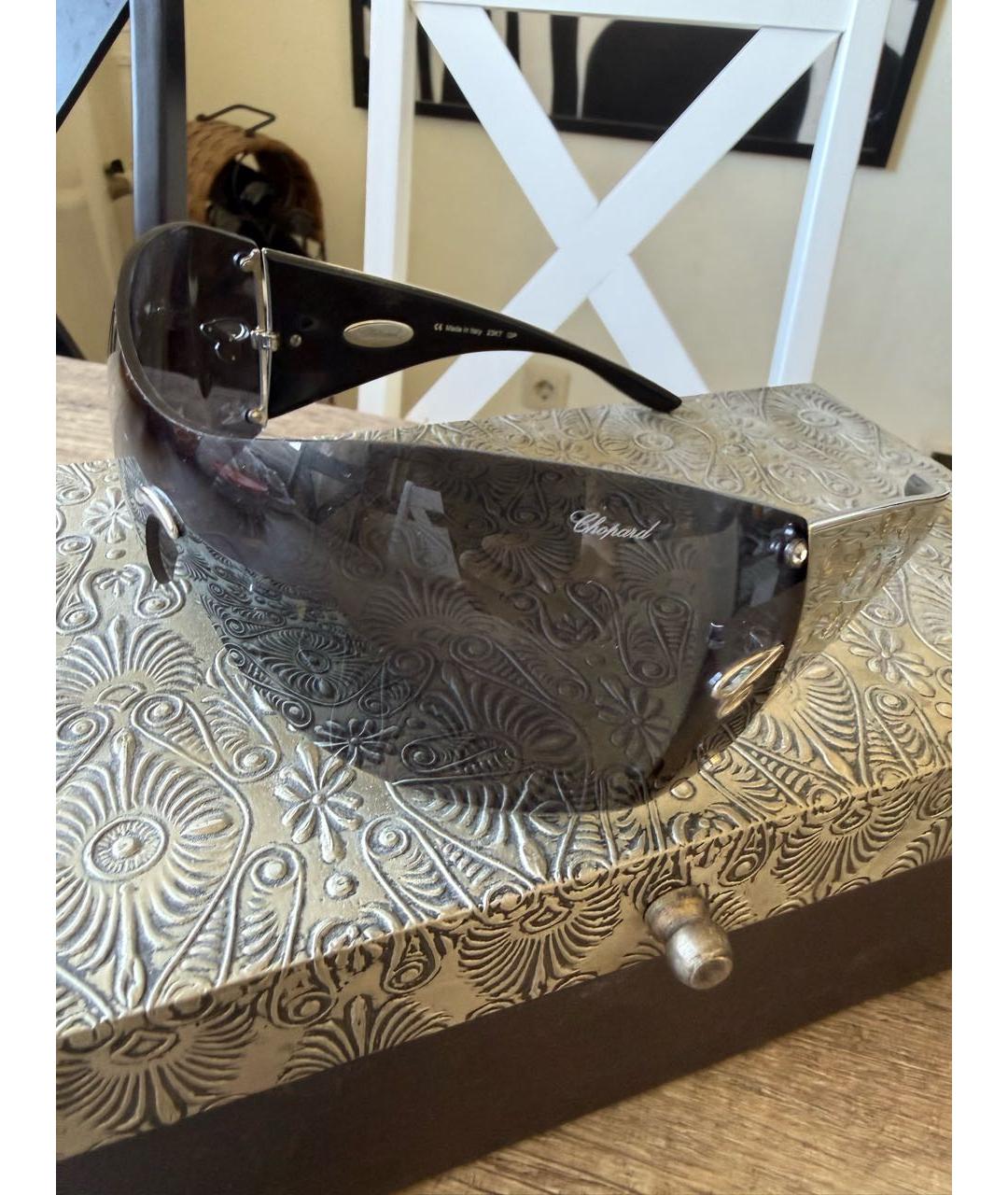 CHOPARD Черные пластиковые солнцезащитные очки, фото 3