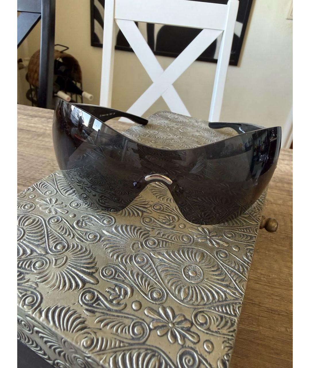 CHOPARD Черные пластиковые солнцезащитные очки, фото 7