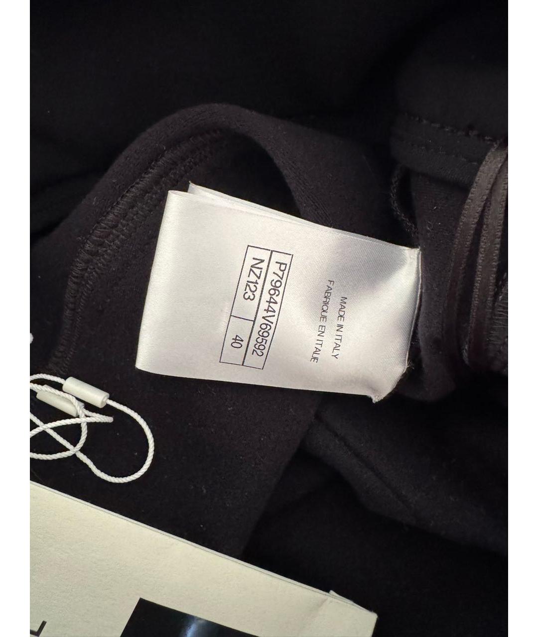 CHANEL Темно-синие полиамидовые брюки узкие, фото 3