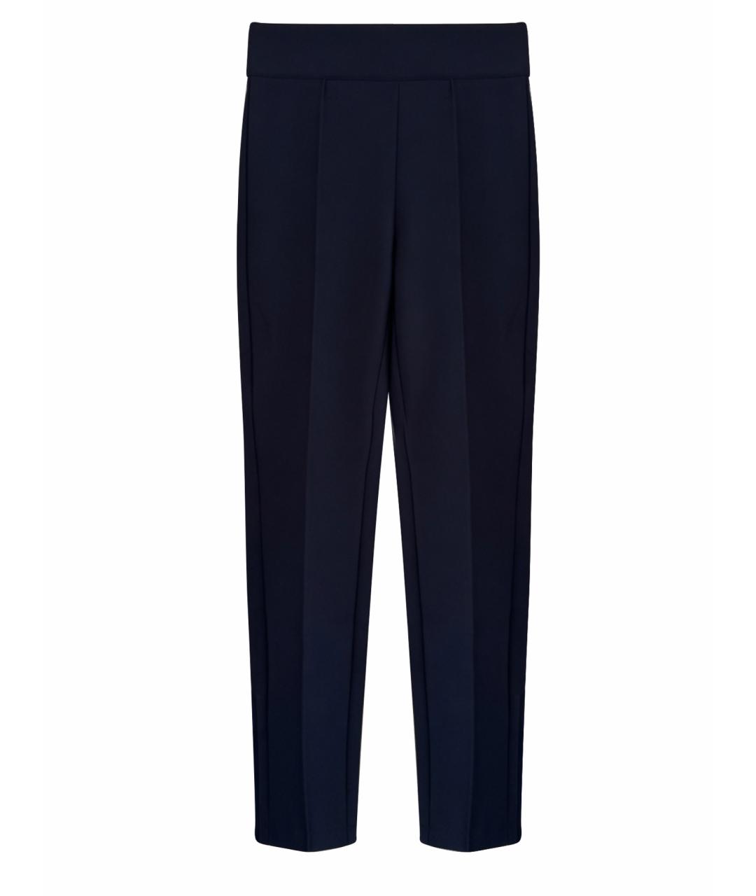 CHANEL Темно-синие полиамидовые брюки узкие, фото 1