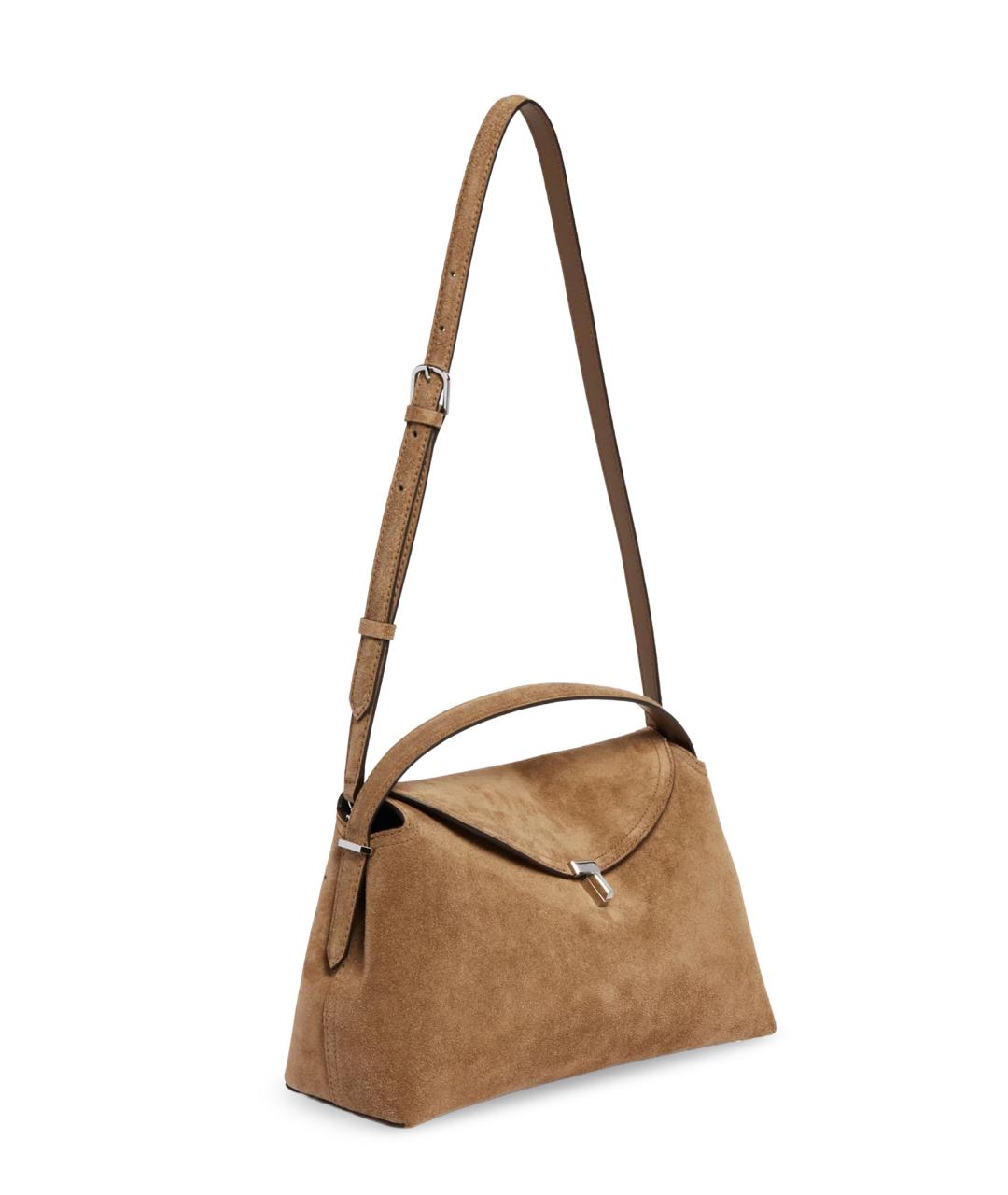 TOTEME Коричневая замшевая сумка через плечо, фото 3