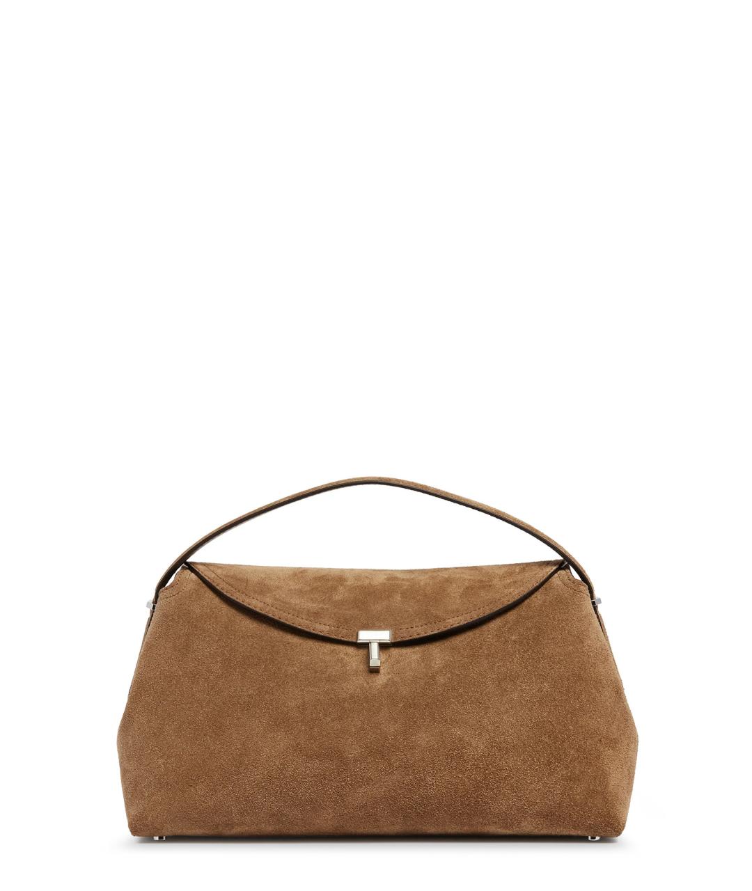 TOTEME Коричневая замшевая сумка через плечо, фото 1