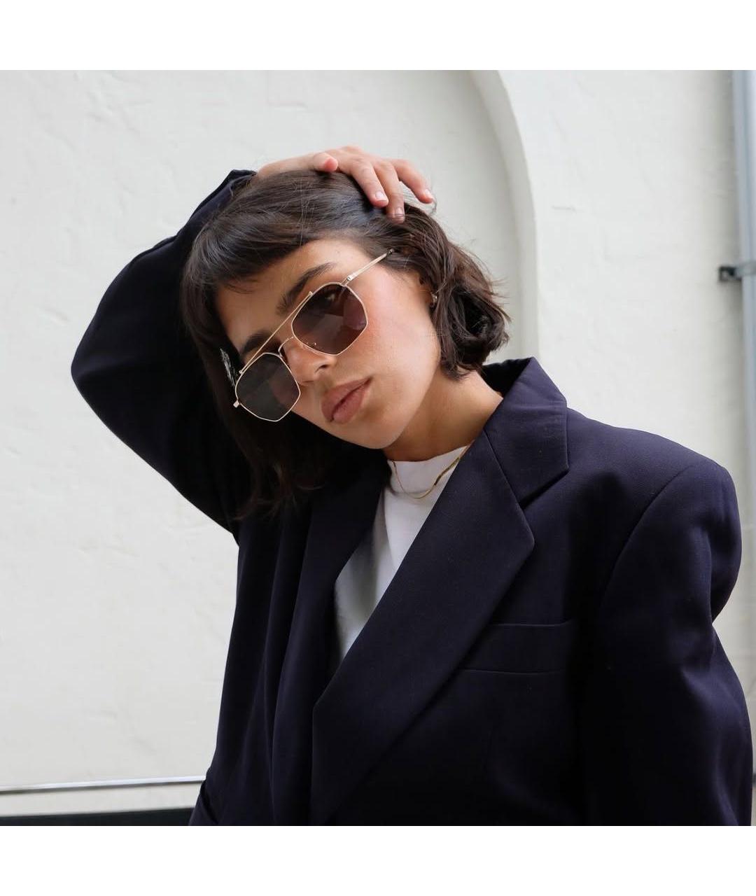 Vehla Коричневые металлические солнцезащитные очки, фото 6