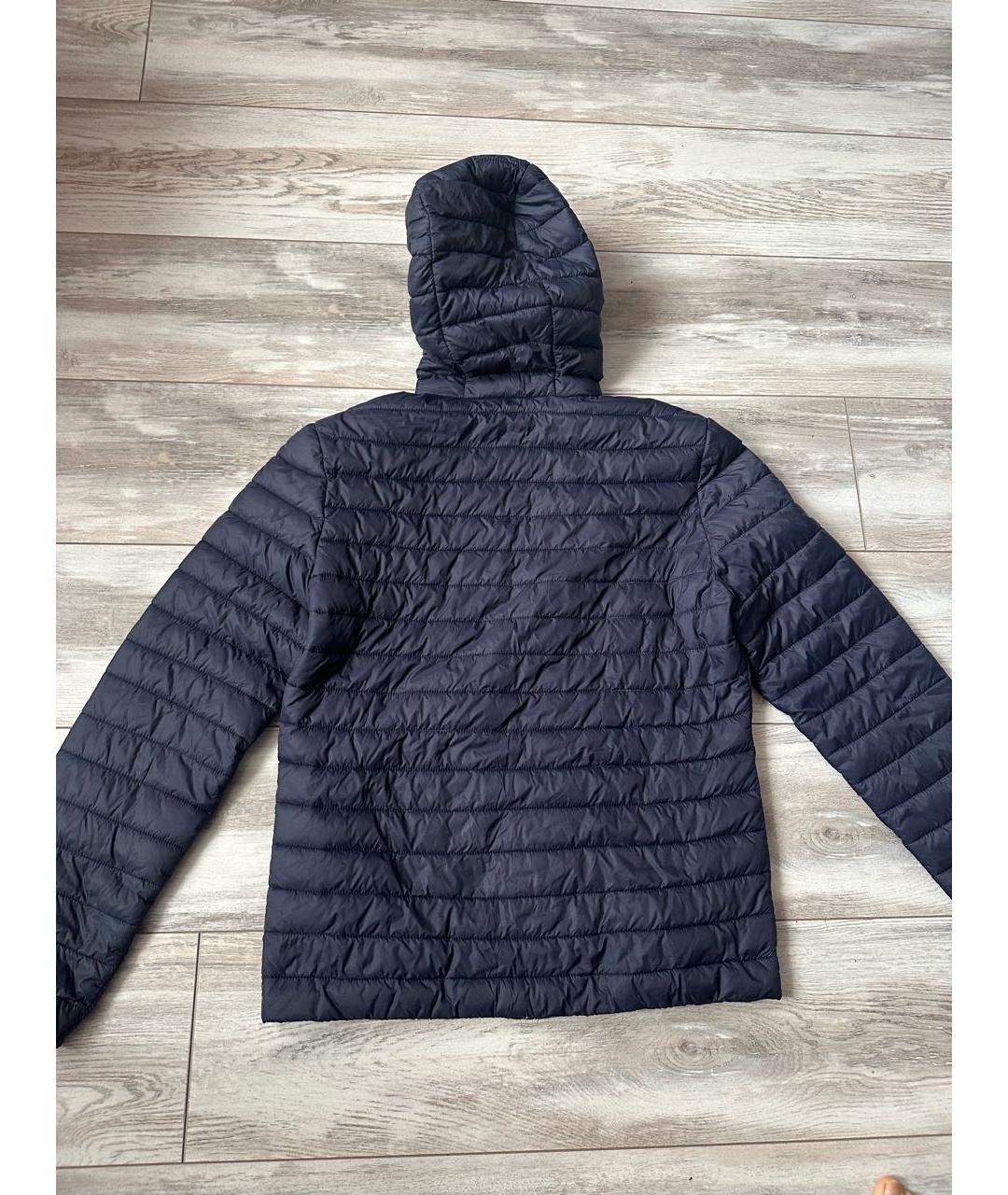 TRUSSARDI JEANS Темно-синяя полиэстеровая куртка, фото 3