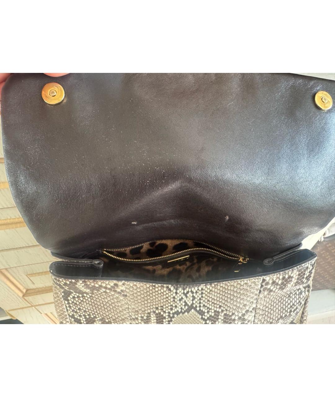 DOLCE&GABBANA Мульти сумка с короткими ручками из экзотической кожи, фото 7