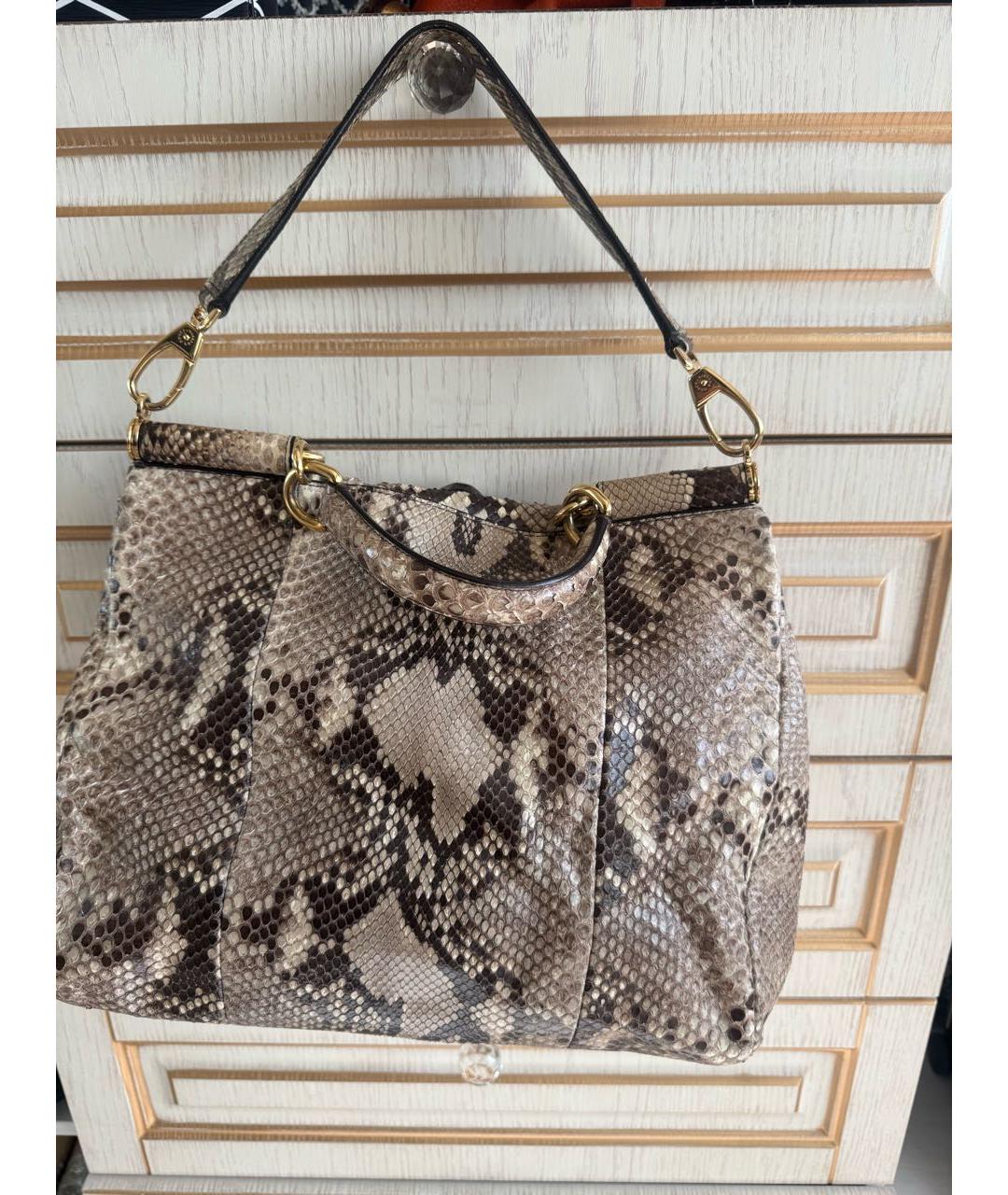 DOLCE&GABBANA Мульти сумка с короткими ручками из экзотической кожи, фото 3