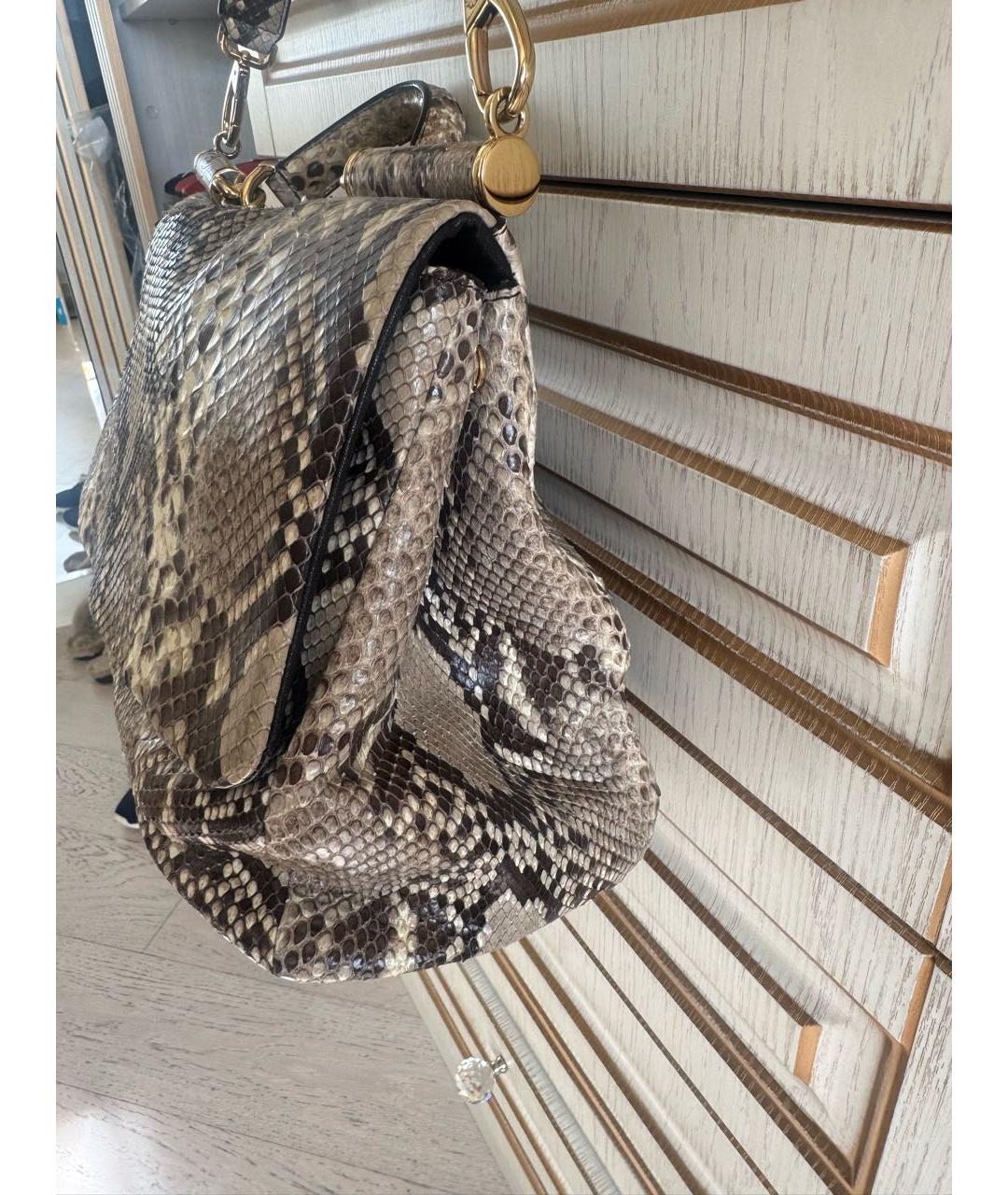 DOLCE&GABBANA Мульти сумка с короткими ручками из экзотической кожи, фото 2