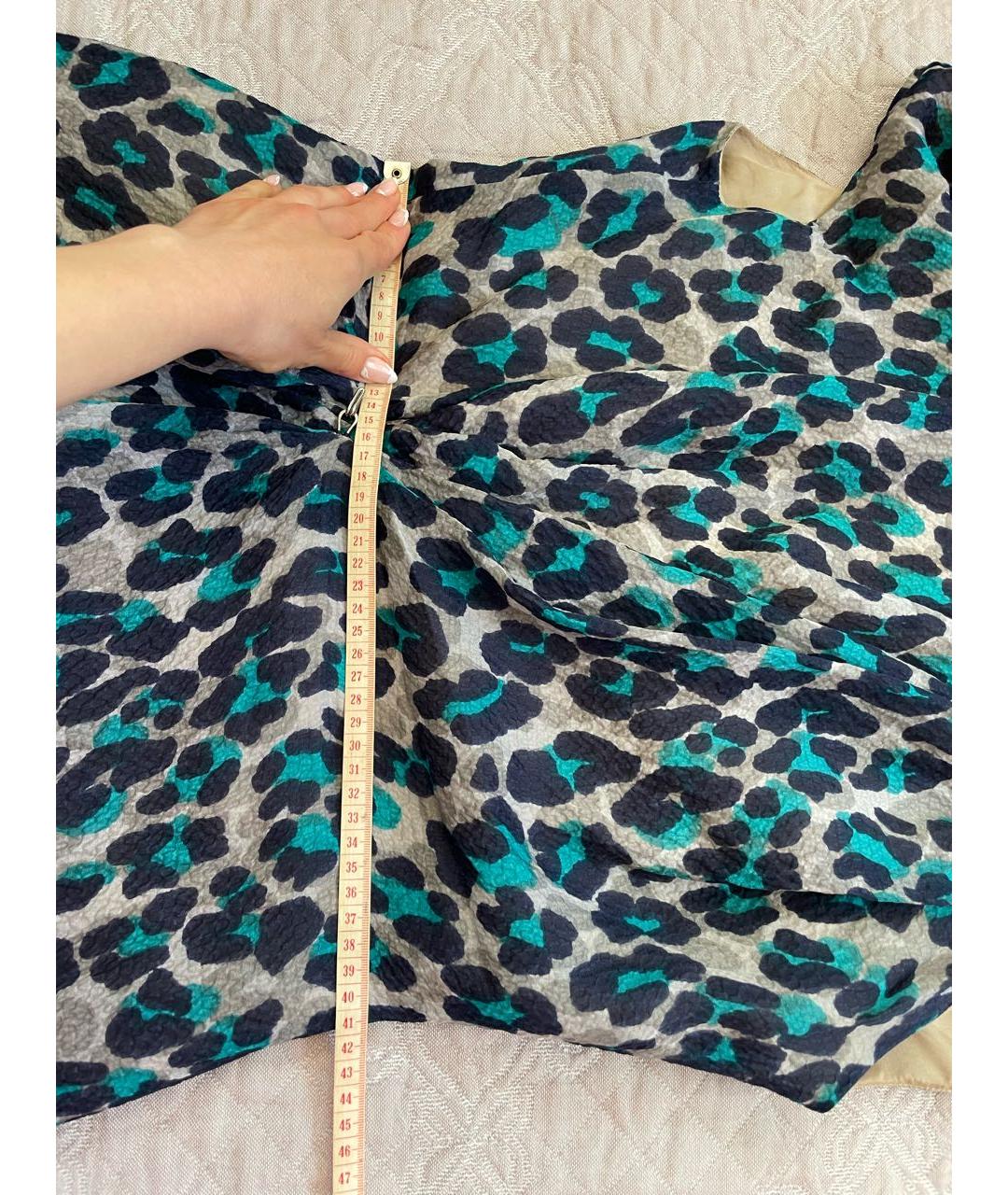 LANVIN Мульти шелковое коктейльное платье, фото 7