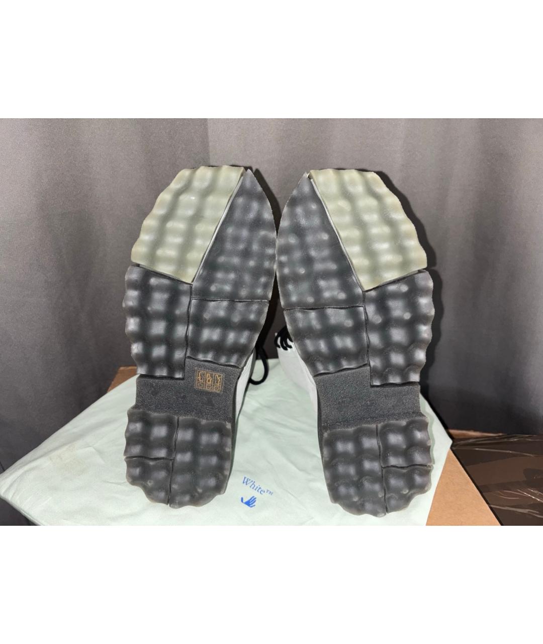 OFF-WHITE Серые замшевые ботинки, фото 6