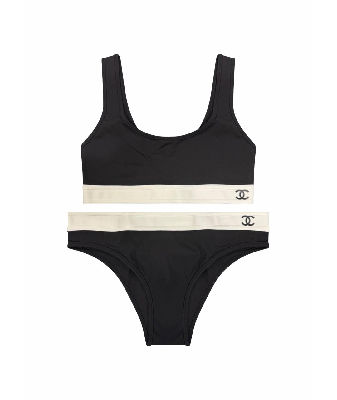 CHANEL Черный полиамидовый купальник, фото 1