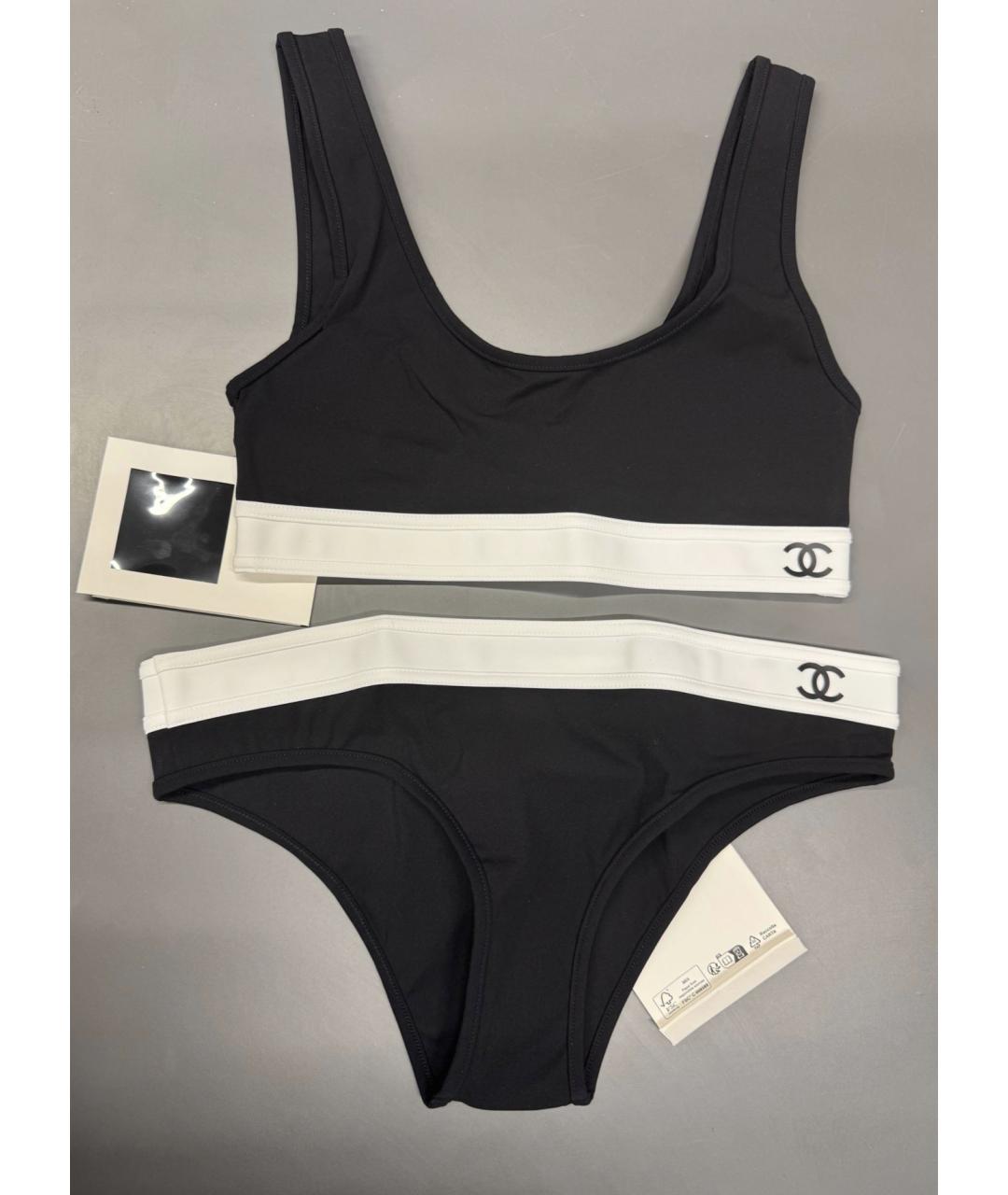 CHANEL Черный полиамидовый купальник, фото 2