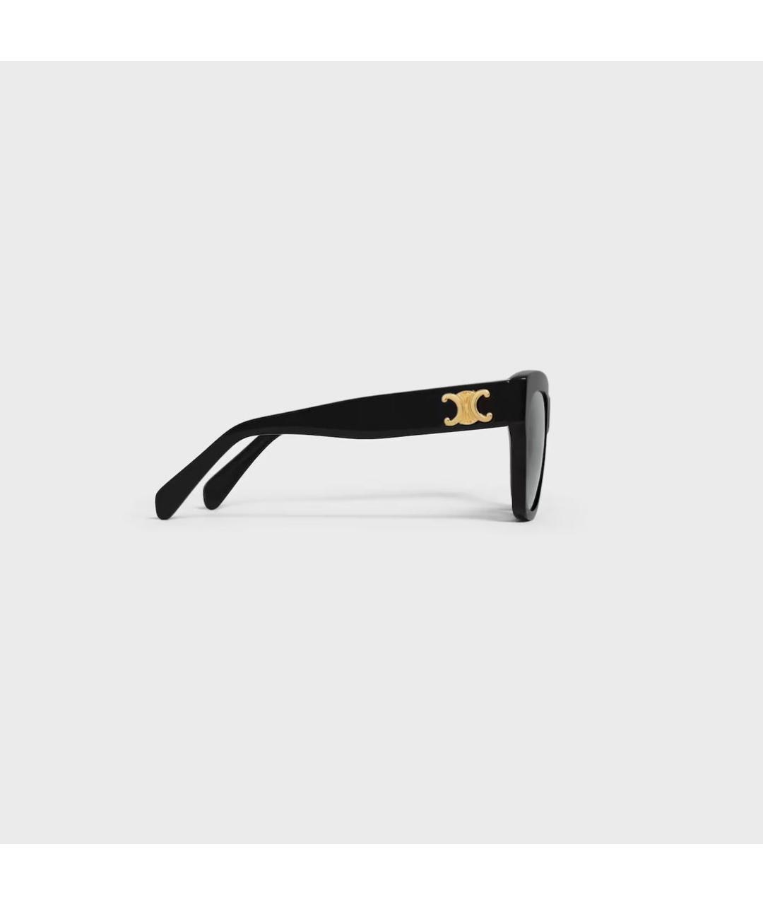 CELINE Черные пластиковые солнцезащитные очки, фото 3