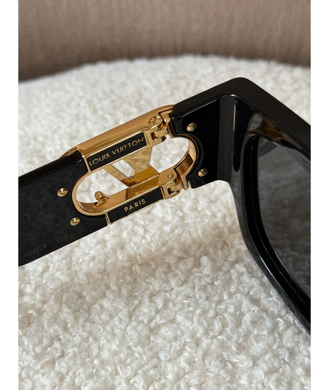 LOUIS VUITTON Черные пластиковые солнцезащитные очки, фото 5