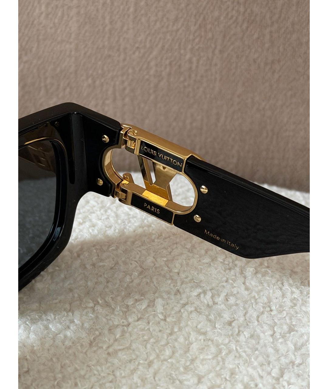 LOUIS VUITTON Черные пластиковые солнцезащитные очки, фото 8
