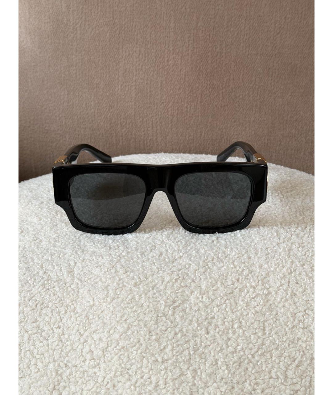 LOUIS VUITTON Черные пластиковые солнцезащитные очки, фото 9
