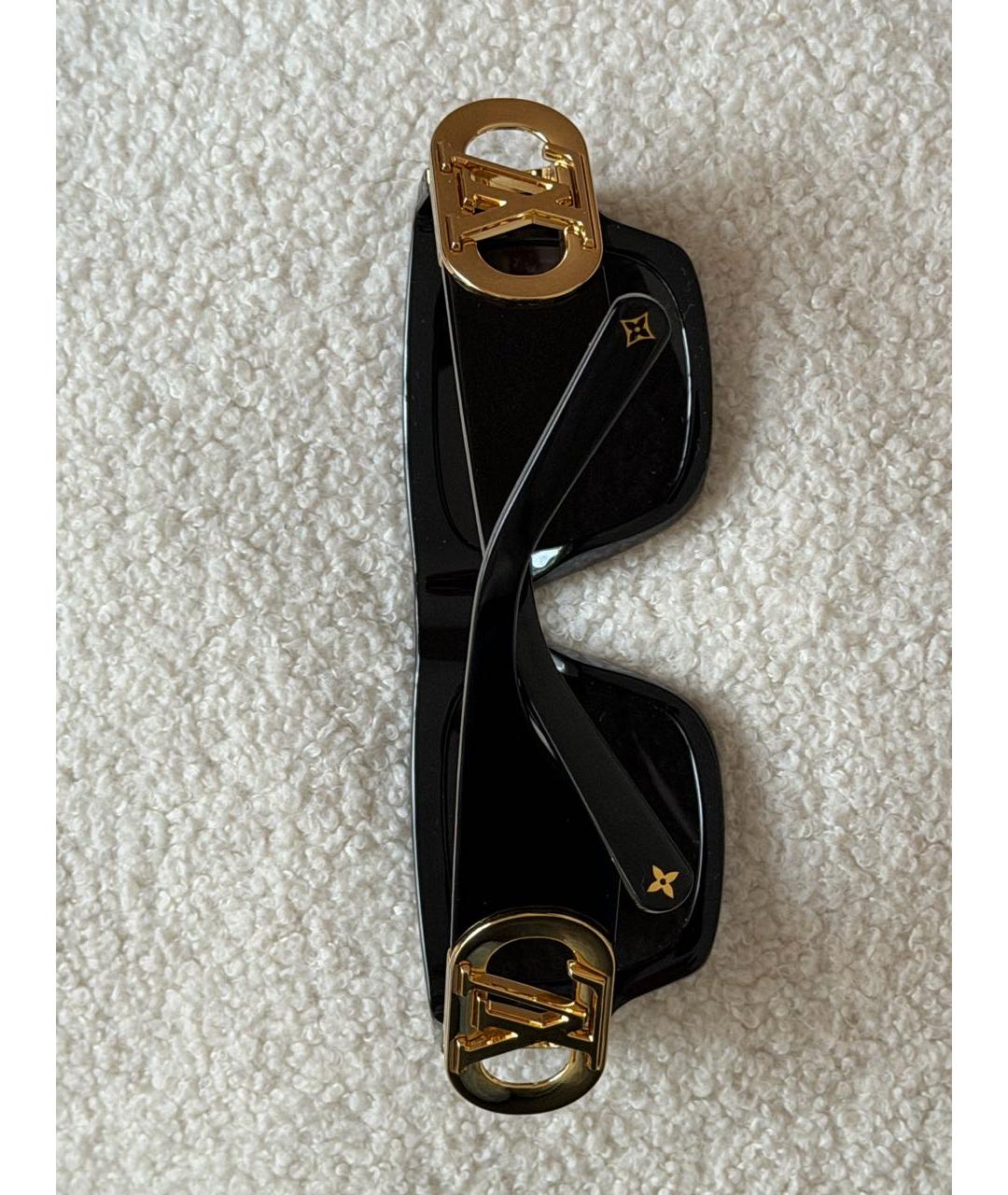 LOUIS VUITTON Черные пластиковые солнцезащитные очки, фото 7