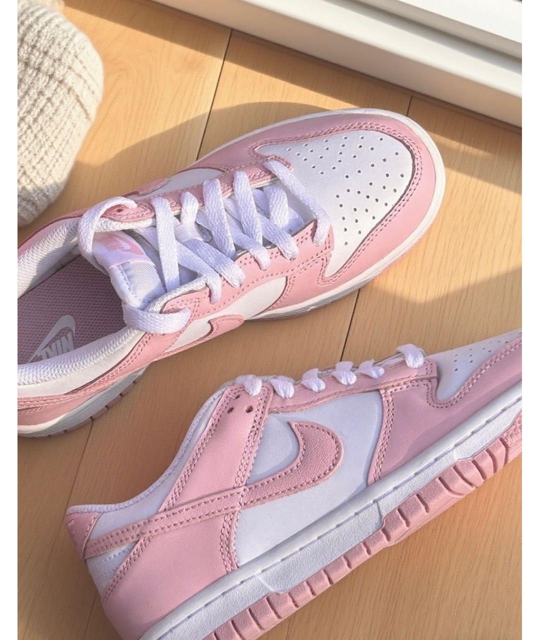 NIKE Розовые кожаные кроссовки, фото 8