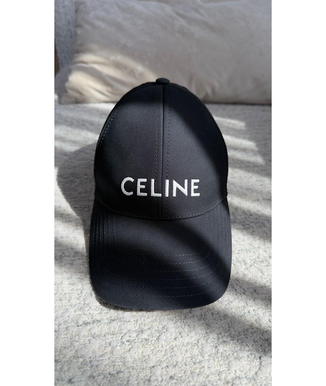CELINE Черная кепка, фото 3