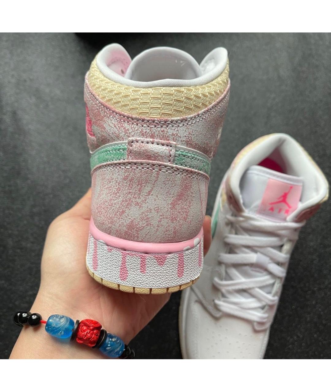 JORDAN Белые кожаные кроссовки, фото 8