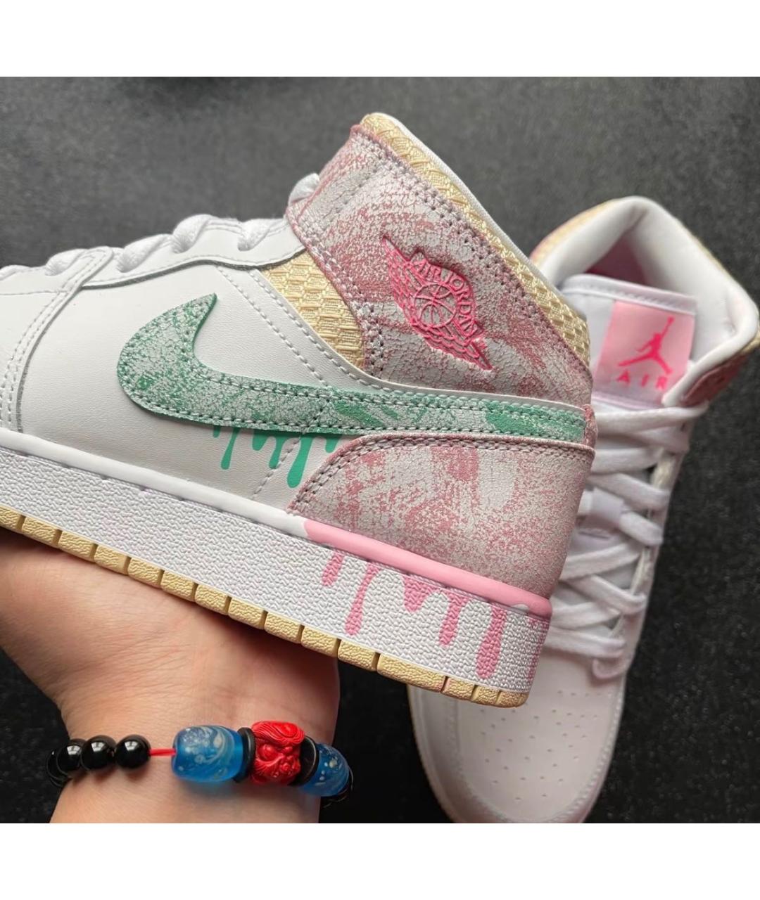 JORDAN Белые кожаные кроссовки, фото 7