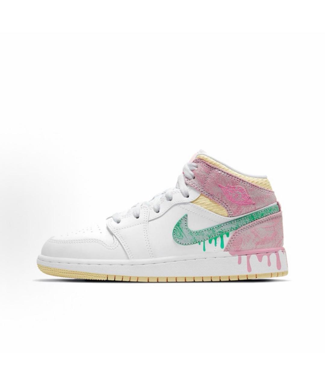 JORDAN Белые кожаные кроссовки, фото 9