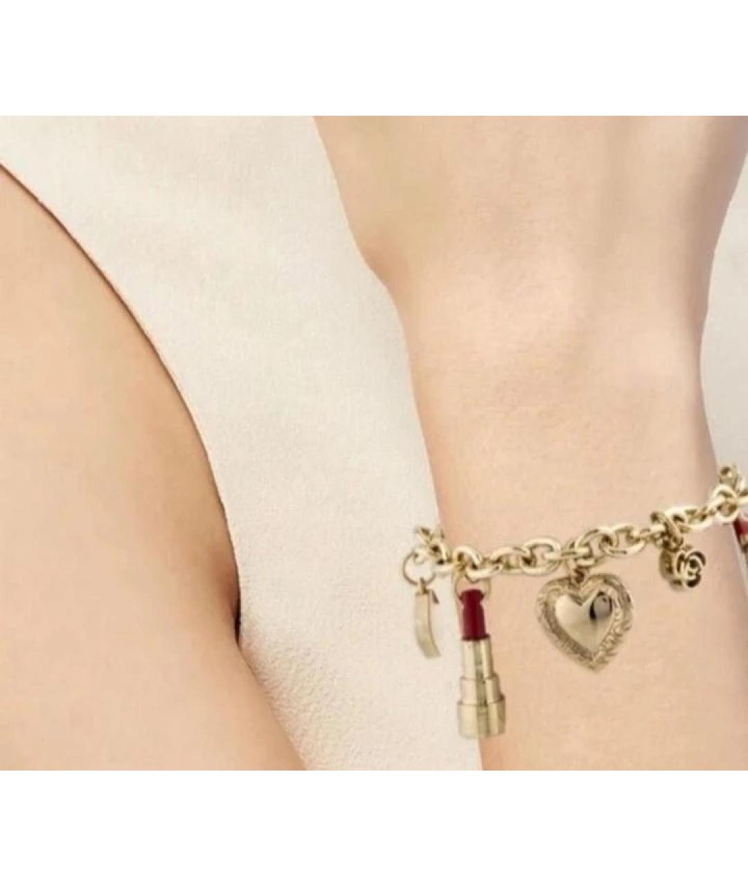 DOLCE&GABBANA Золотой металлический браслет, фото 5