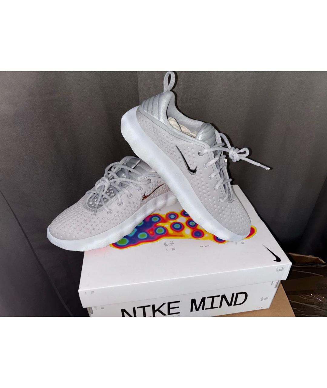 NIKE Серые низкие кроссовки / кеды, фото 6