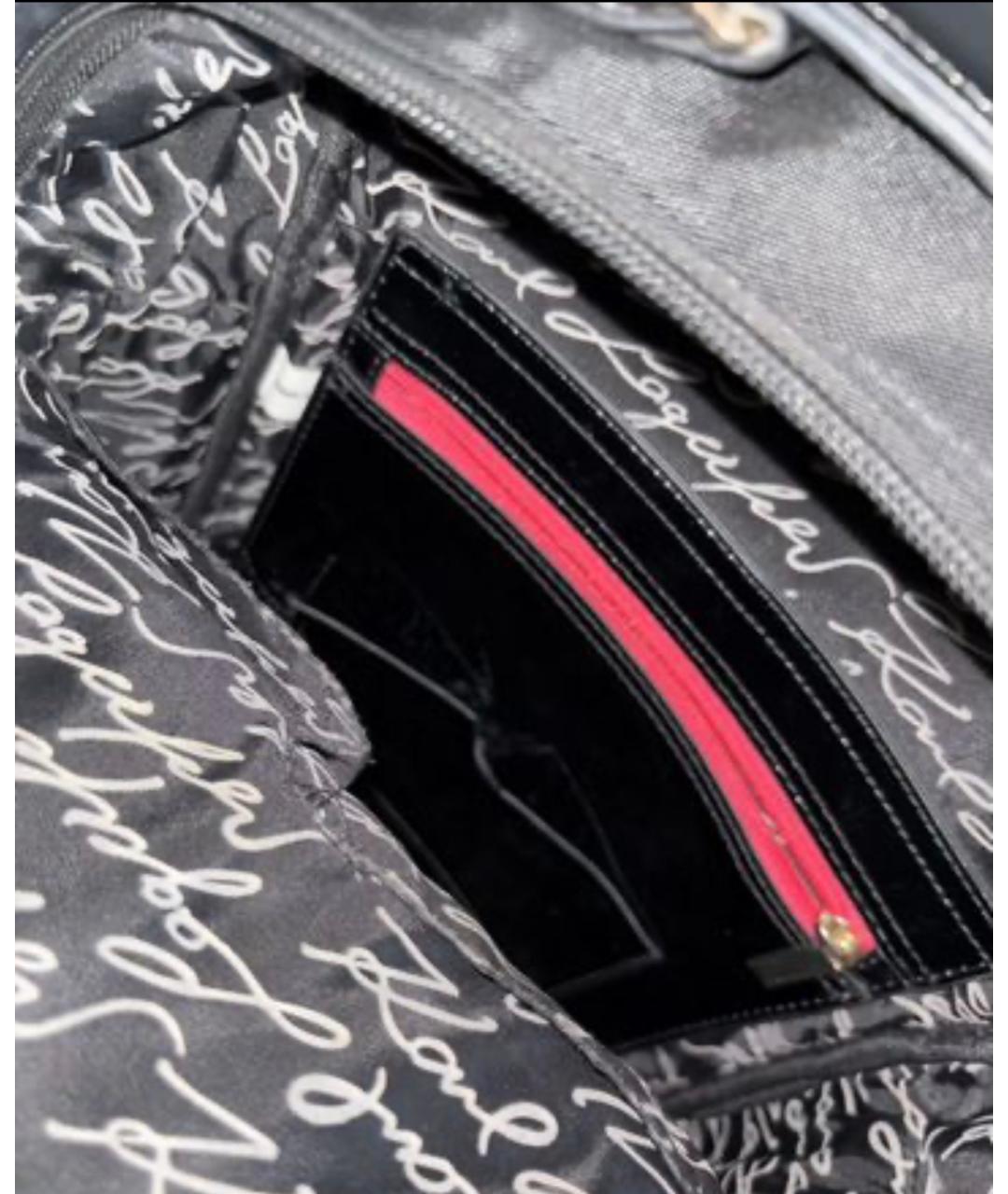 KARL LAGERFELD Черный рюкзак, фото 4