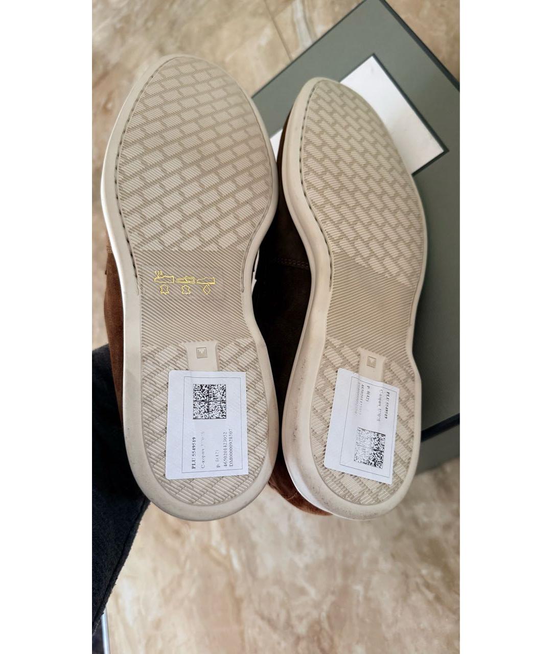 TOM FORD Коричневые замшевые лоферы, фото 4