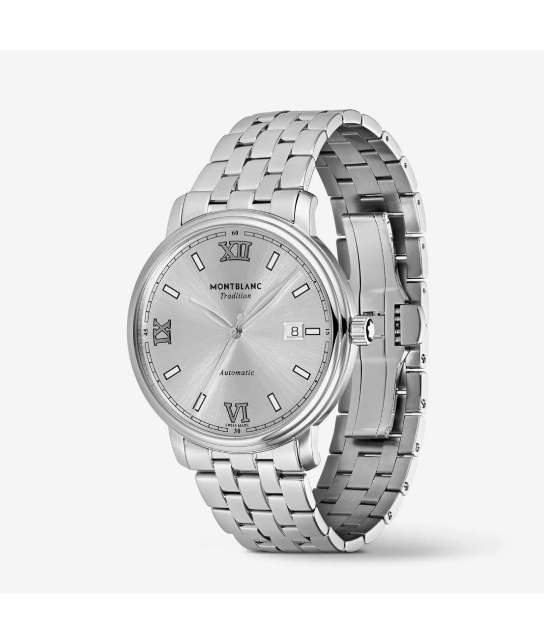 MONTBLANC Серебряные стальные часы, фото 2