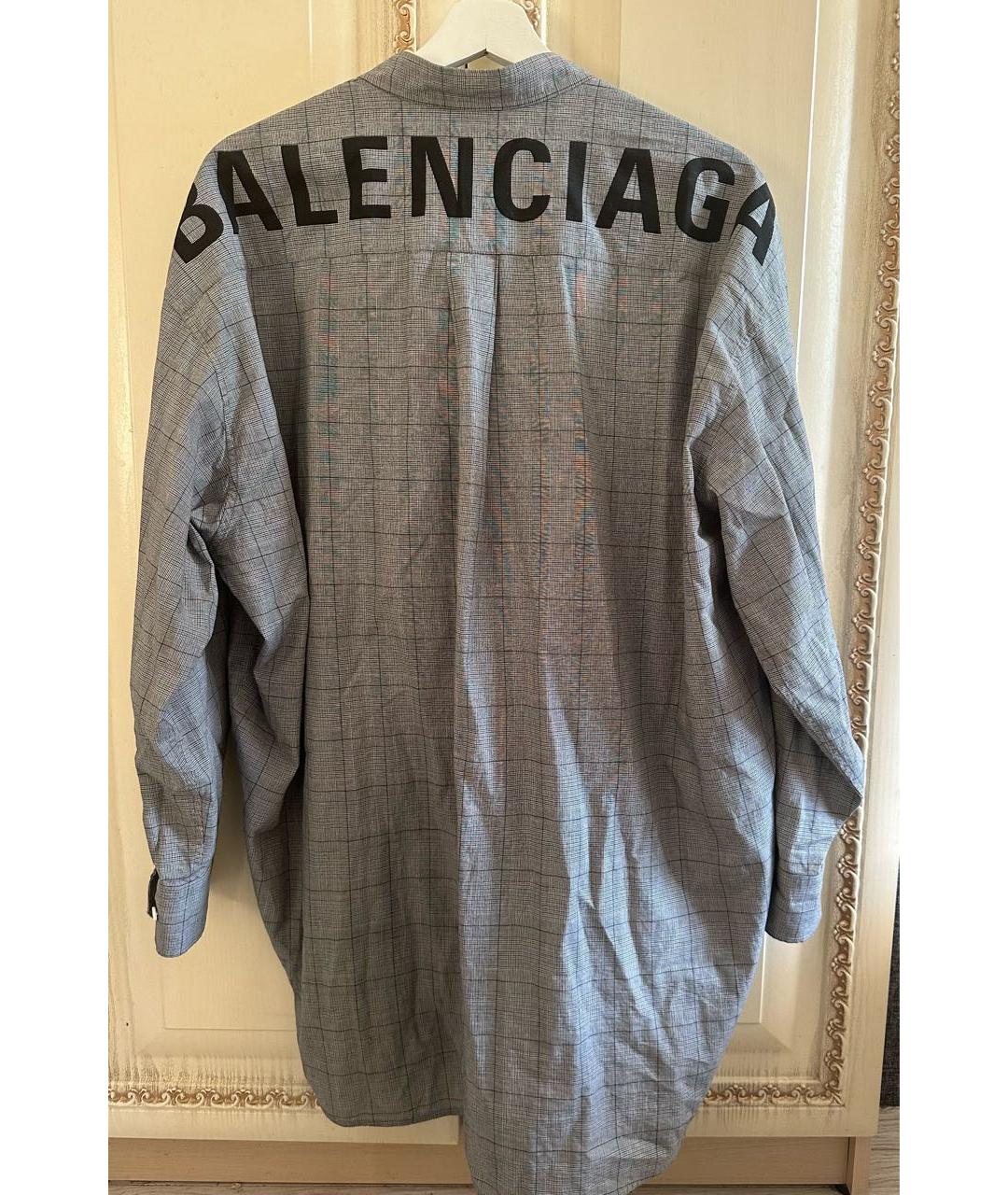 BALENCIAGA Серая хлопковая рубашка, фото 2