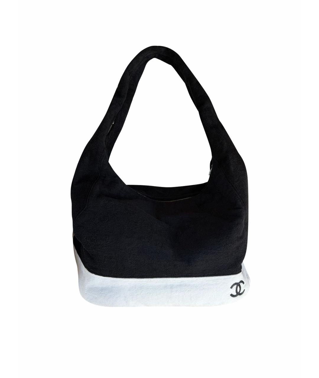 CHANEL Черная пляжная сумка, фото 1
